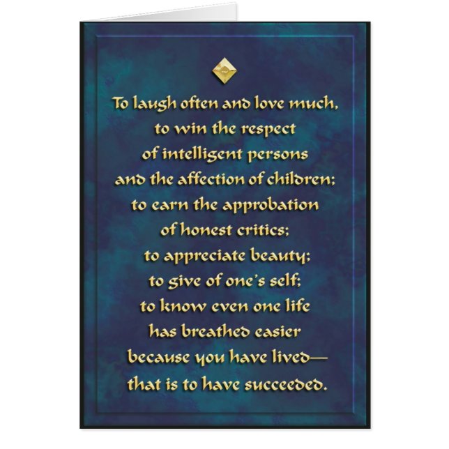 Vaak lachen, veel liefde... kaart (Voorkant)