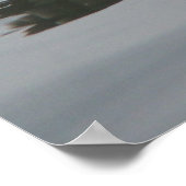 Vaak Merganser mannelijk Poster (Hoek)