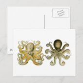 Vaak Octopus Briefkaart (Voorkant / Achterkant)