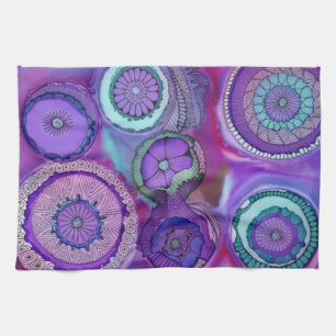 Vaak Paarse keukenhanddoek