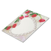 Vaak Rozen en harten bruiloft Notitieblok (Schuin)