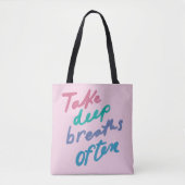 Vaak sterftegevallen - inspirerend kalmerende ba tote bag (Voorkant)
