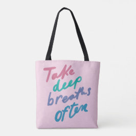 Vaak sterftegevallen - inspirerend kalmerende ba tote bag