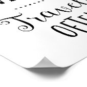 Vaak typografische afdrukken maken poster (Hoek)