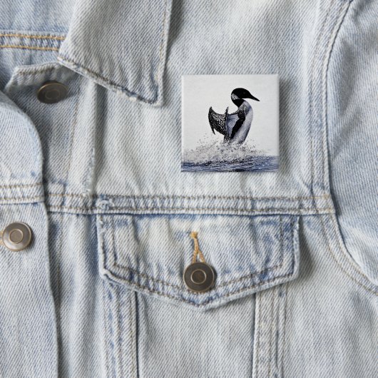 Vaak Vierkante Button 5,1 Cm (In situ)