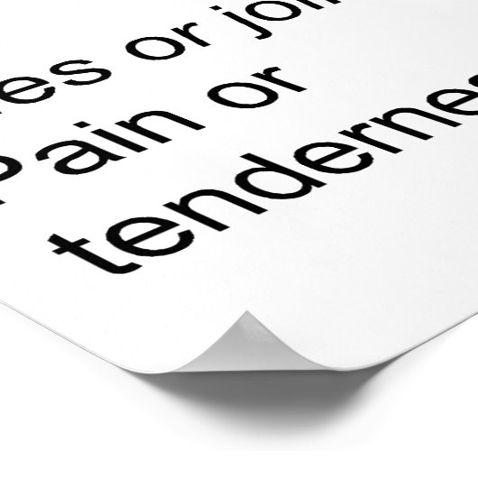 Vaak voorkomende symptomen Grafiek Leukemie Bloedk Poster (Hoek)