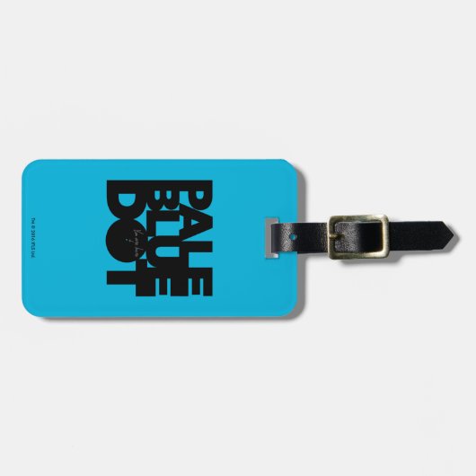 Vaal blauw bagagelabel (Voorkant horizontaal)