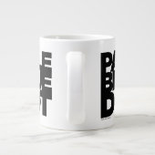 Vaal blauw grote koffiekop (Achterkant)