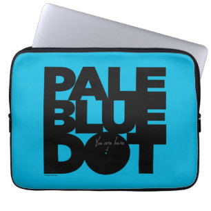 Vaal blauw laptop sleeve