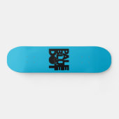 Vaal blauw persoonlijk skateboard (Horizontaal)
