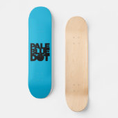 Vaal blauw persoonlijk skateboard (Voorkant)