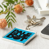 Vaal blauw sleutelhanger (Zijkant)