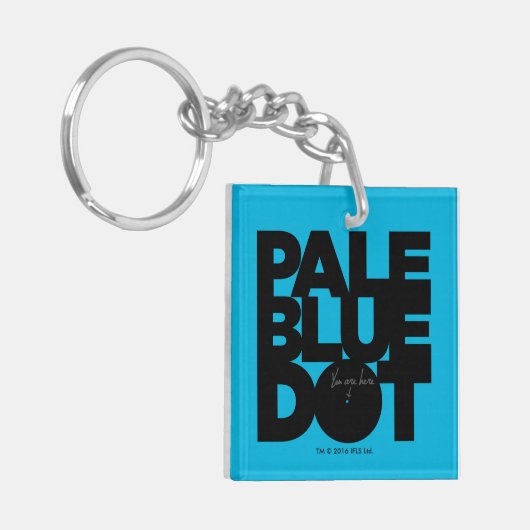 Vaal blauw sleutelhanger (Voorkant Links)