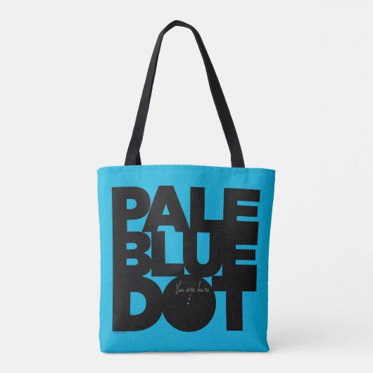 Vaal blauw tote bag (Achterkant)