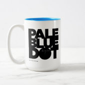 Vaal blauw tweekleurige koffiemok (Links)