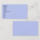 Vaal blauw visitekaartje (Voorkant / Achterkant)