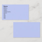 Vaal blauw visitekaartje (Voorkant / Achterkant)