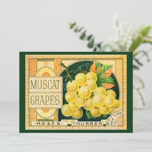  vaalkarbonadekunst, muskaatdruiven (Staand voorkant)