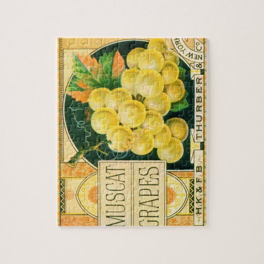 vaalkarbonadekunst, muskaatdruiven legpuzzel (Verticaal)