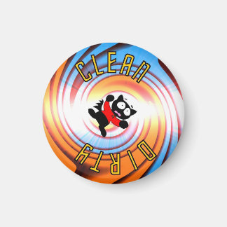 Vaandel Fraidy Clean Dirty Vortex Vaatwasser Magne Magneet