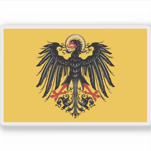 Vaandel van de keizer van het Heilige Roomse Rijk  Sticker (Voorkant)