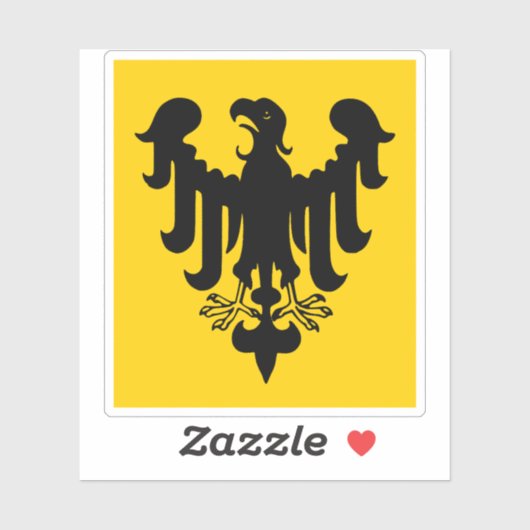 Vaandel van de keizer van het Heilige Roomse Rijk Sticker (Vel)