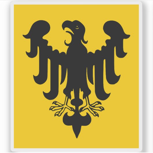 Vaandel van de keizer van het Heilige Roomse Rijk Sticker (Voorkant)