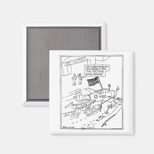 vaandrig Struik Magneet (Voorkant / Achterkant)