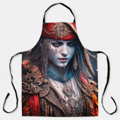 Vaar de Hoge Zeeen van Emotie met Onze Pirate Meis Schort (Voorkant)