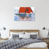 VAAR DE ZEEEN 24x36 Canvas Afdruk (Insitu (Slaapkamer))