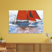 VAAR DE ZEEEN 24x36 Canvas Afdruk (Insitu (Woonkamer))