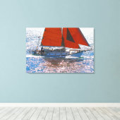 VAAR DE ZEEEN 24x36 Canvas Afdruk (Insitu (Houten vloer))