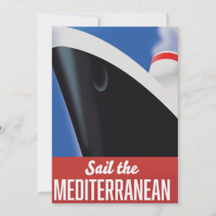 Vaar door de Middellandse Zee planner Kaart