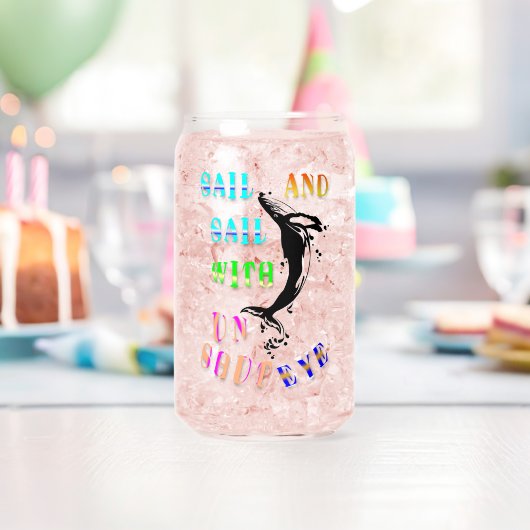 Vaar en vaar met een open oog blikvorm glas (Insitu (Verjaardag))