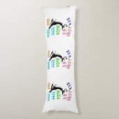 Vaar en vaar met een open oog lichaamskussen (Voorkant Verticaal)