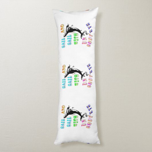 Vaar en vaar met een open oog lichaamskussen (Achterkant (Verticaal))