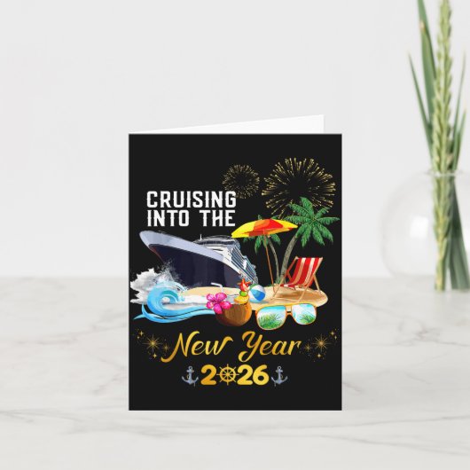 Vaar het nieuwe jaar 2026 binnen  kaart (Voorkant)