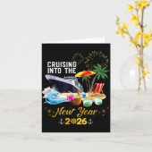 Vaar het nieuwe jaar 2026 binnen  kaart (Gele Bloem)