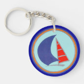 Vaar met de Zeeen laserboot Sleutelhanger (Voorkant)