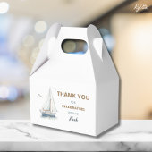 Vaar op Over Sailboat Verjaardag Gable Box Favor B Bedankdoosjes