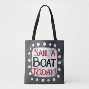 Vaar vandaag een boot Canvas tas
