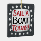 Vaar vandaag met een boot Ornament (Rechts)