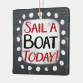 Vaar vandaag met een boot Ornament (Links)