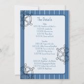 Vaar voor een vrijgezellenweekend uitnodiging (Achterkant)