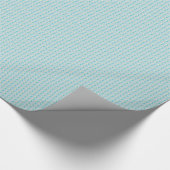 Vaar weg Blauwgroen en Cream Wrapping Paper Cadeaupapier (Hoek)