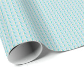 Vaar weg Blauwgroen en Cream Wrapping Paper Cadeaupapier (Rol Hoek)