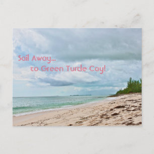"VAAR WEG NAAR GREEN TURTLE CAY" (ABACO EILANDEN,  BRIEFKAART