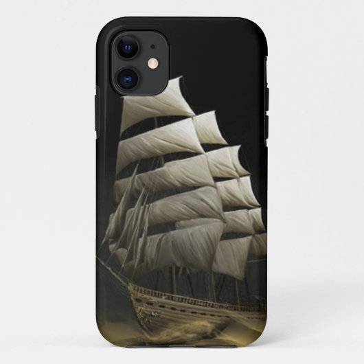 Vaarboot van het vrachtschip varen woestijnnacht s Case-Mate iPhone case (Achterkant)