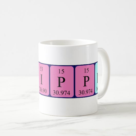 Vaarder periodieke lijst - noem mok (Voorkant rechts)