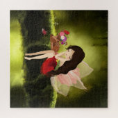 , vaardig en deer ingeroepen bos legpuzzel (Horizontaal)